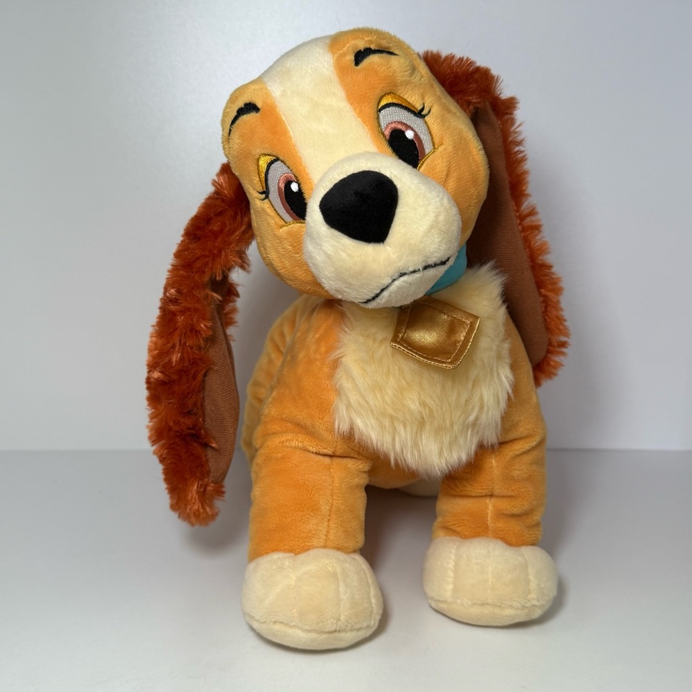 Disney Store lady and the tramp plushie  - Brown and Cream dog